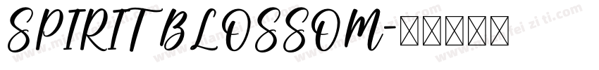 SPIRIT BLOSSOM字体转换
